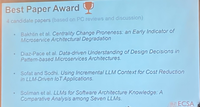 Best Paper Award Candidates at ECSA25
