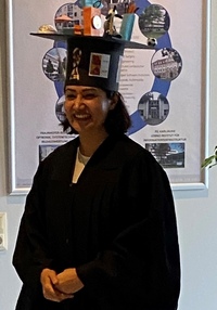 Hamideh at her defense