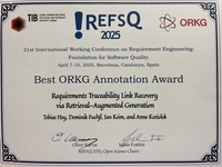 REFSQ25 Best ORKG Annotation Award